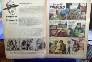 vintage Sergeant Preston of the Yukon Comic 1955 14 Dell VF, 3