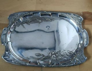 Art Nouveau Silver Plated Tray
