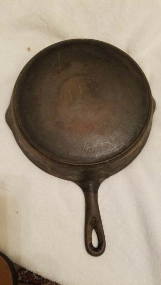 Vintage Unmarked No.  8 A Cast Iron Skillet 10 Inche