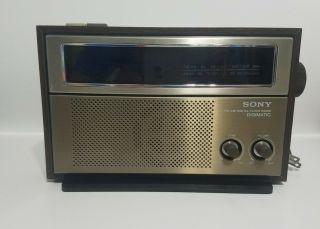 Vintage Sony Digimatic Icf - C815w Dream Machine Am/fm Digital Clock Radio,  As - Is