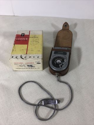 Sekonic Leader Type L Vi Vintage Exposure / Light Meter W/ Case