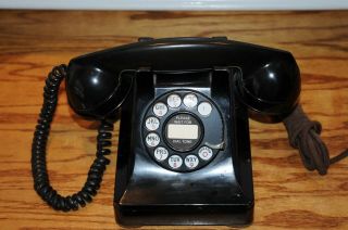 Antique Metal Western Electric 302 Rotary Dial Telephone Lucy Phone Extra.