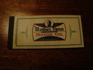 Vintage Mother Penn Motor Oil - Dryer - Clark & Dryer Oil Co Coupon Book Complete