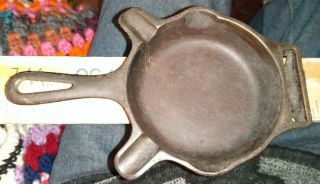 Vintage Griswold Quality Ware Cast Iron Skillet Ashtray,  00,  570,  2 On Handle