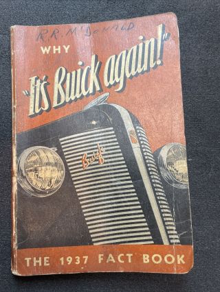 1937 Buick Dealer Facts Book / Models,  Features,  Specs, .