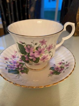 Vintage Royal Windsor Fine Bone China England Tea Cup And Saucer.  Perfect Condi
