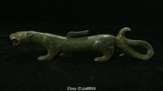 Old China Chinese Antique Bronze Ware Dynasty Animal Tiger Statue Sculpture