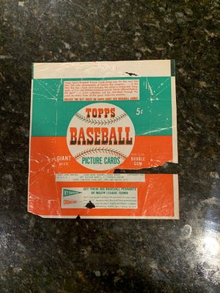 1952 Topps Baseball Card 5 Cent Wax Wrapper - Rare