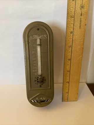 Antique Vintage Tycos Minneapolis Hotel Thermostat/thermometer,