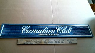 Canadian Club Bar Mat " Be A Part Of It " Vintage Old