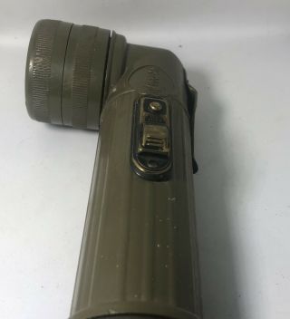 Vintage FULTON MX - 991/U U.  S.  Military Angle Signal Flashlight with lense 2