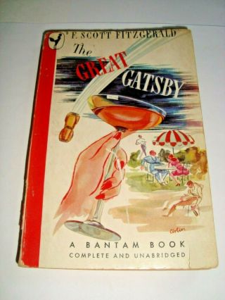 Vintage F.  Scott Fitzgerald The Great Gatsby - Soft Cover - 1945