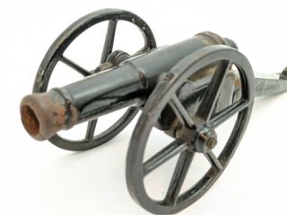 Antique 1880’s J.  Loud Home Guard Firecracker Safety Cannon Cast Iron