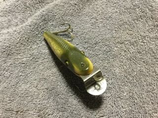 Vintage Creek Chub Baby Pikie Minnow Antique Fishing Lure With Glass Eyes
