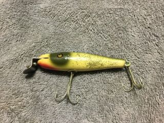 Vintage Creek Chub Baby Pikie Minnow Antique Fishing Lure with glass eyes 3