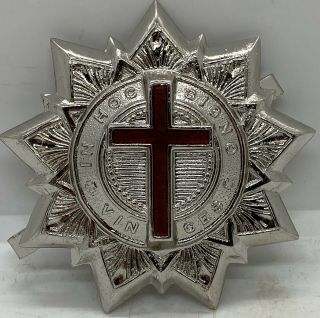 Vintage Knights Templar Knights Of Columbus Masonic Holly Cross Belt Ornament