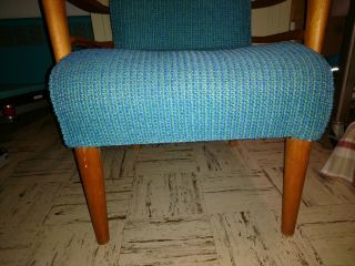 Heywood - Wakefield Mid - Century Modern Arm Chair Teal retro 3