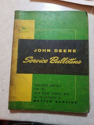 Vintage John Deere Service Bulletins