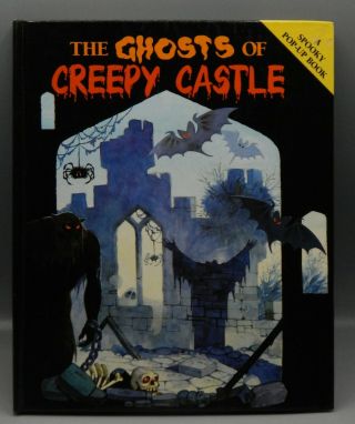 Vintage The Ghosts Of Creepy Castle Children Pop Up Action Book Monster Horror
