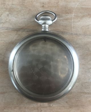 Vintage Nickel Silver Pocket Watch Case 652225 - Outside Diameter 50mm