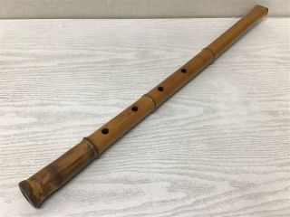 Y1869 Shakuhachi Bamboo Flute Music Instrument Japanese Traditional Antique