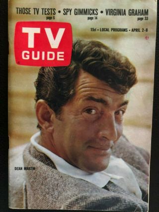1966 Vintage Tv Guide Dean Martin Jack Jones Milton Berle Kansas Ed Nl