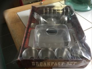 Vintage 18 - 8 Stainless Steel Breakfast Set Boxed