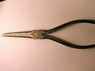 Vintage Crescent Tool Co.  Crestoloy 23 - 7 Duck Bill Long Needle Nose Pliers 7 "