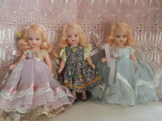 Nancy Ann Storybook Dolls,  Three Vintage Nancy Ann Storybook Dolls.  Hard Plastic