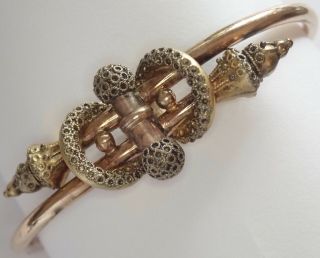 Antique Victorian Etruscan Revival Gold Filled Bracelet