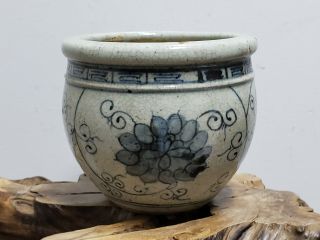 Old Chinese Porcelain Blue &white Flower Planter