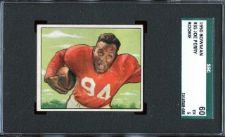 1950 Bowman Football Joe Perry Rc (hof) 35 - Sgc 60 5 Ex Sharp Card