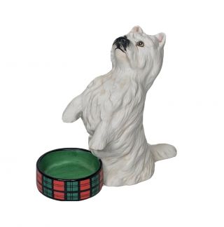 Vintage West Highland White Terrier Dog Figurine 1987 Franklin Collectible