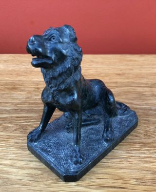 19th Century Grand Tour Carved Serpentine Figure Of Jenning Dog / Alcibiades