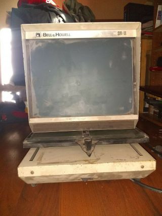 Vintage Bell And Howell Sr - Ii Microfiche Reader