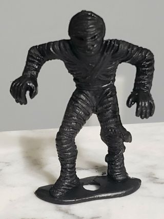 Vintage 1960s Mpc Black Mummy Plastic Horror Monster Halloween Figure