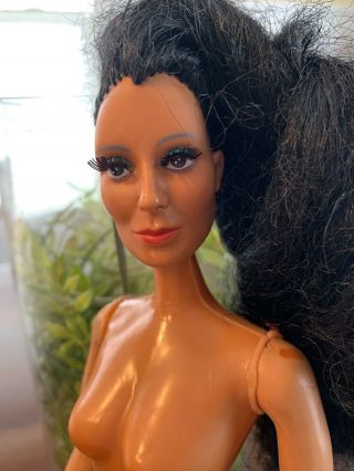 Vintage 1975 Cher 12” Doll Nude Mego 1975 Rare See Details