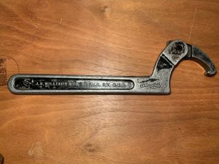 Vintage J.  H.  Williams No.  474 Spanner Chuck Mill Wrench