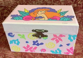 A Very Cute Rare Vintage Walt Disney Ariel Music Jewelry Box