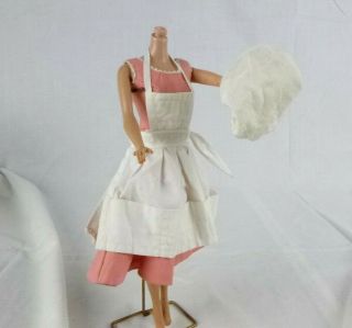 Vtg 1959/62 Mattel Barbie - Q Dress Apron & Chef Hat 962 Barbie