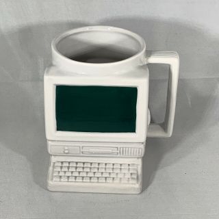 Rare Vintage 1993 Desktop Computer Pc Figural Coffee Mug Fred Hollinger 18 Oz