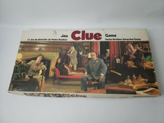 Vintage Clue Classic Detective Game Parker Brothers 1972 99.  5 Complete