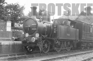 Glass Negative Sr Southern Railway Steam Loco W13 Bembridge 1930 Isle Of Wight A