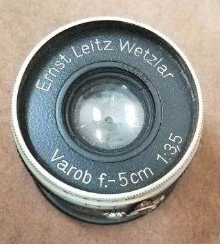 Vintage Ernst Leitz Wetzler 50 Mm 3.  5 Lens