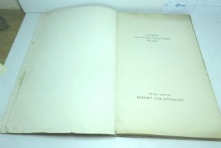 1936 LONDON PASSENGER TRANSPORT BOARD THIRD ANNUAL REPORT AND ACCOUNTS WITH MAPS 3