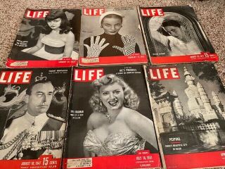Vintage " Life " Magazines From The 1940 