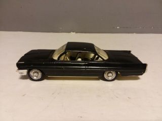 Vintage Amt 1961 Black Pontiac Bonneville Model Car Built 1/25
