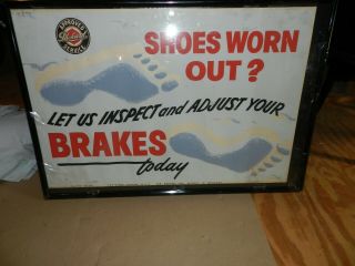 Packard Showroom Poster 275 Let Us Inspect And Adjust Your Brakes 38 X 25.  5
