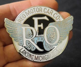 Reo Motor Car Automobile Radiator Badge Car Auto Emblem Hood Ornament Sign