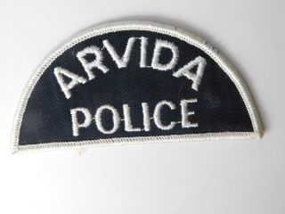 Arvida Quebec Police Officer Vintage Uniform Patch Crest Badge Canada